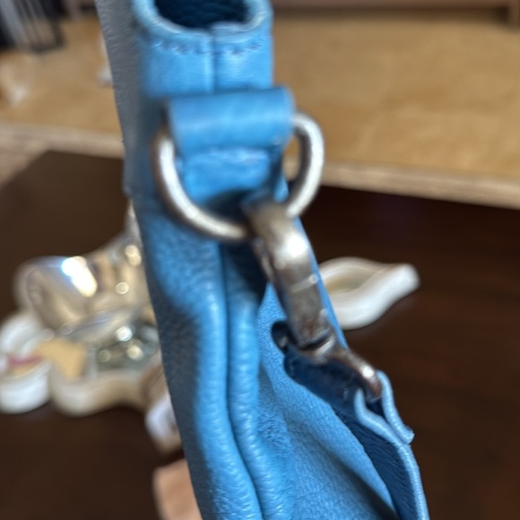 Free People Blue Leather Studded Convertible Women's Bag - Picture 7 of 8